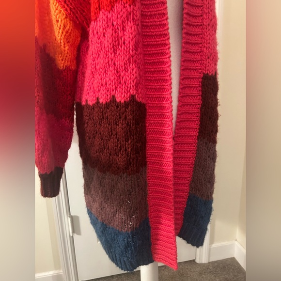 FARM Rio Block Striped Open Cardigan NWT! - Picture 10 of 16